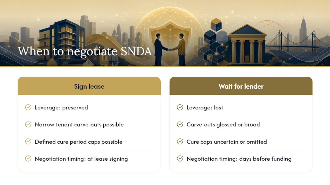 Why the "Boilerplate" Label on SNDAs Is Costing Tenants Money — overview diagram