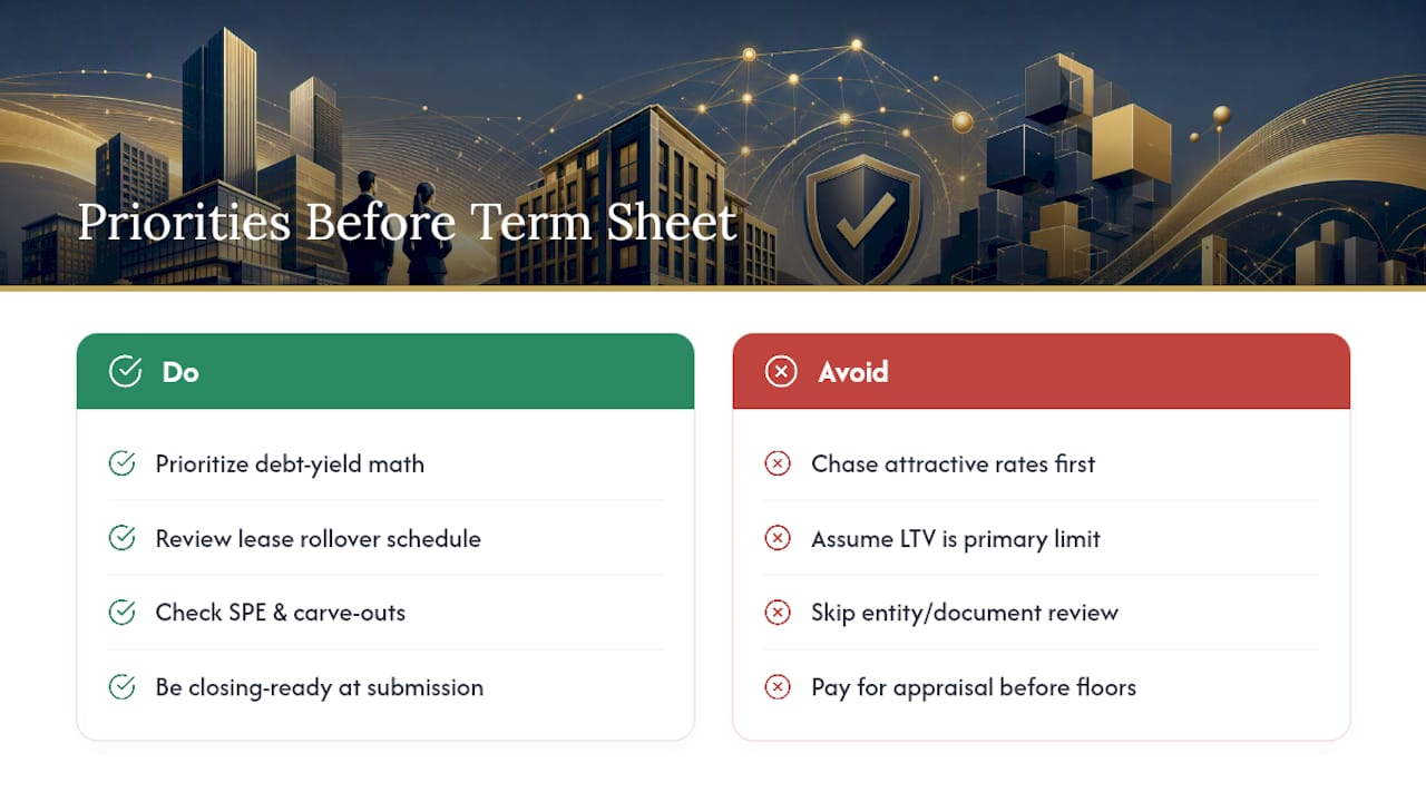 Why the CMBS Checklist Matters More Than the Pitch — overview diagram