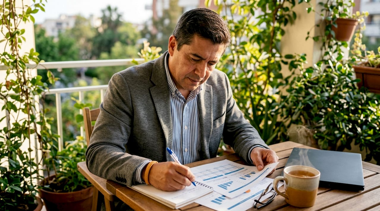 Person evaluating social listening tool trials