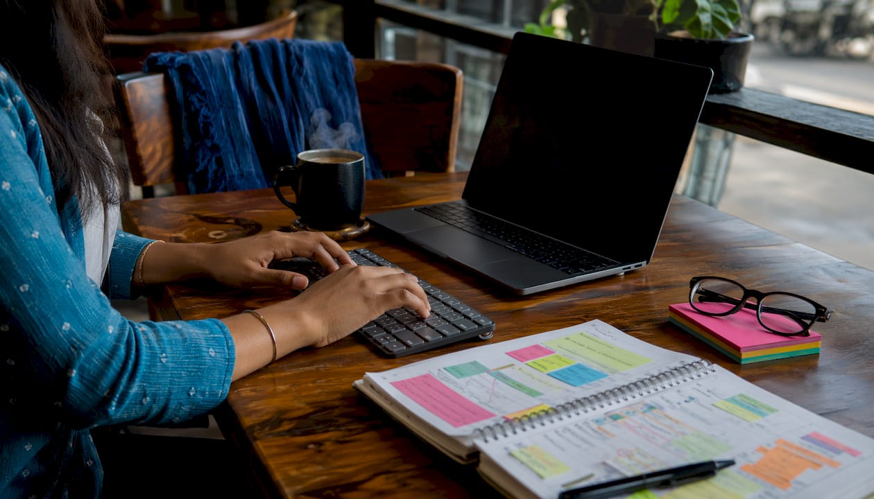 Content editor typing and planning workflow