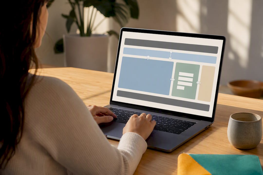 Illustration of accessible webpage landmarks