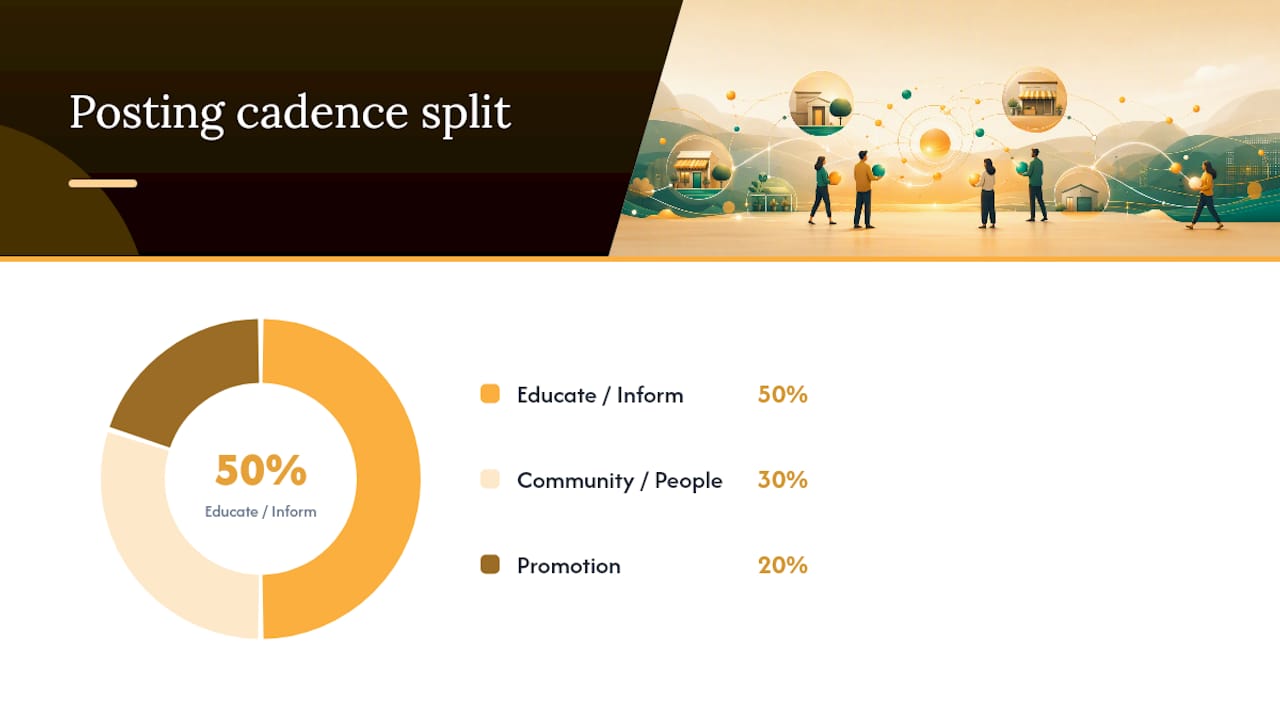 How to Choose Your Content Pillars and Posting Cadence — overview diagram