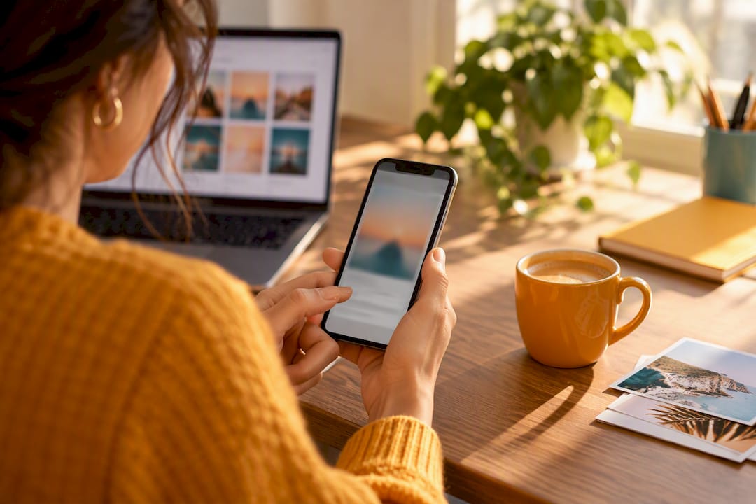 Creator adding alt text to an Instagram post