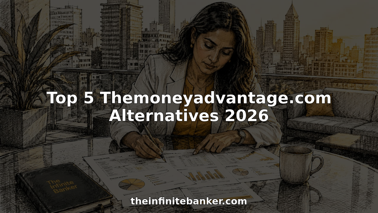 Businesswoman reviewing financial alternatives documents
