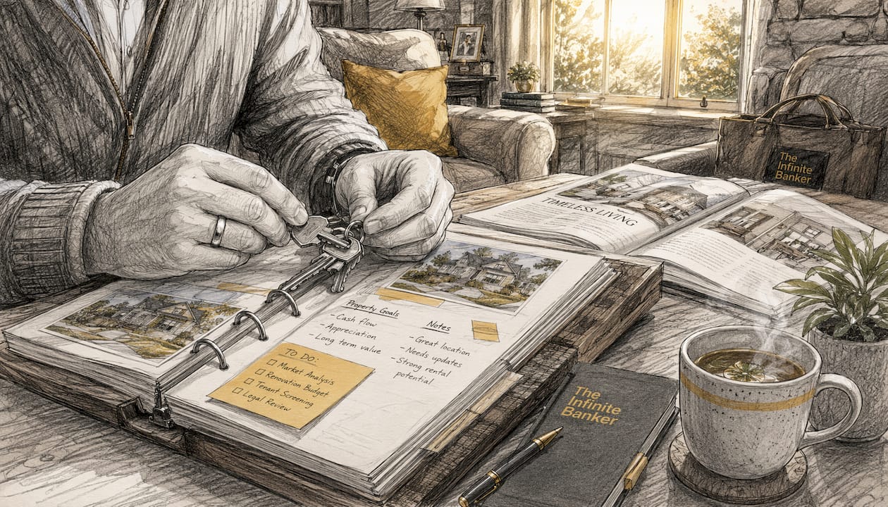 Hands managing real estate property documents and keys