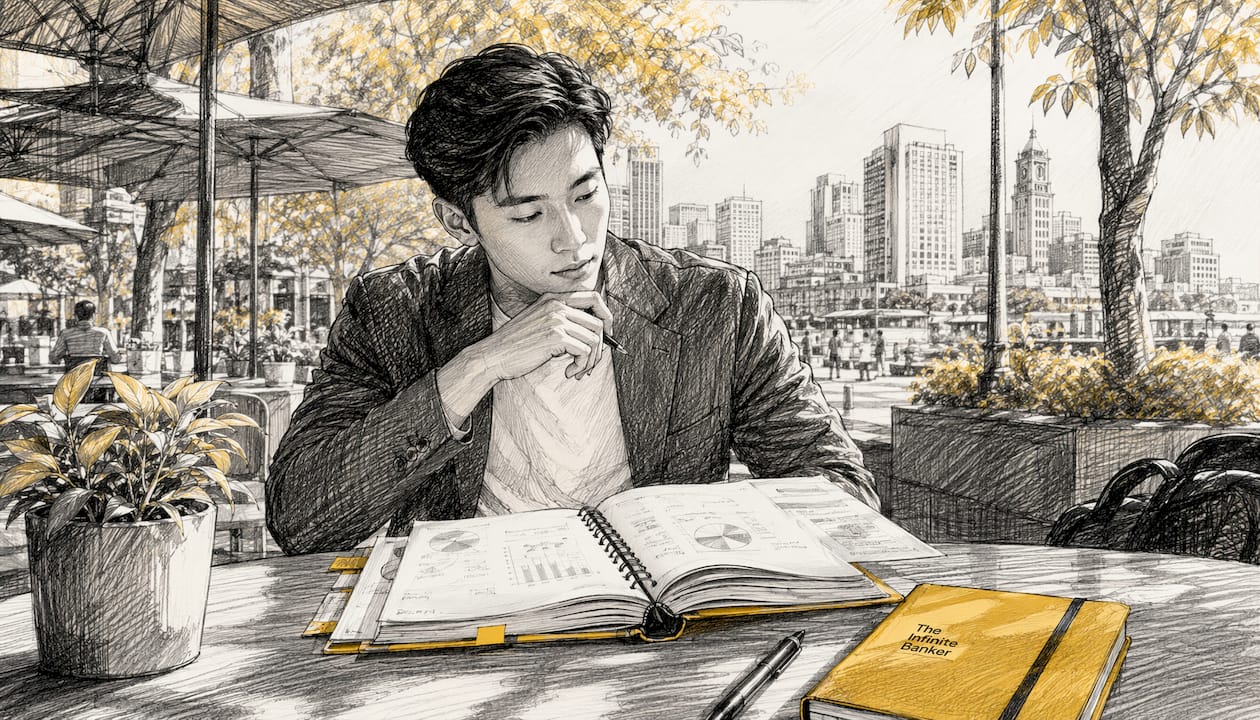 Entrepreneur thoughtfully considering financial strategy drawbacks