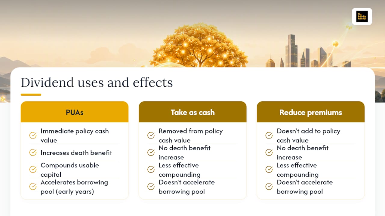 How participating whole life policies build cash value and enable policy loans — overview diagram