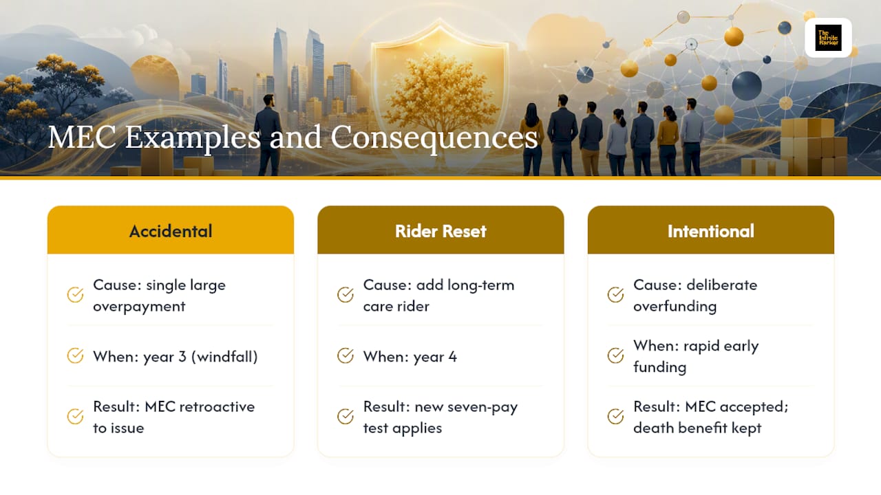 Examples Illustrating MEC Status and Its Consequences — overview diagram