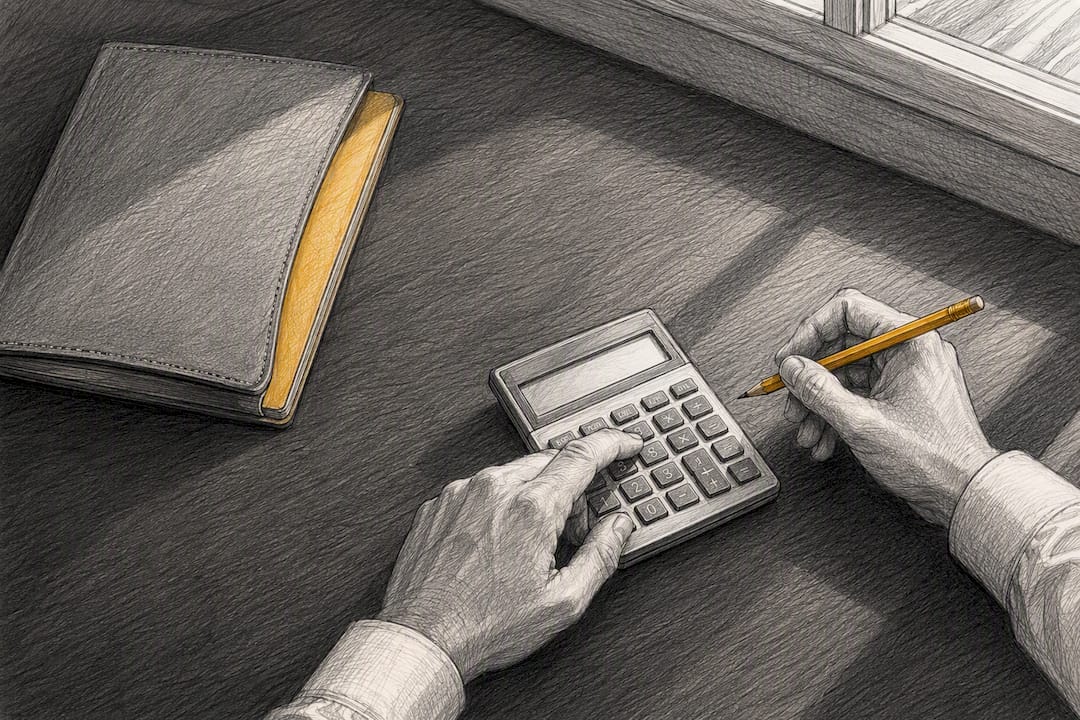Business owner calculating policy loan repayment