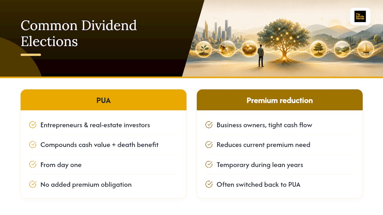 What Dividend Elections Do Most Clients Actually Choose? — overview diagram