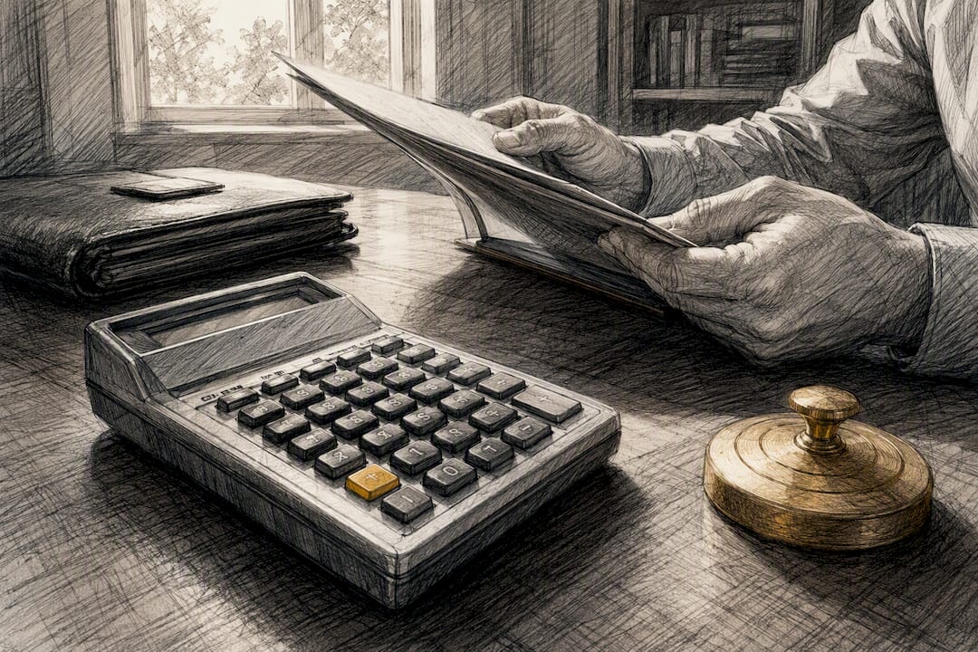 Entrepreneur reviewing whole life policy materials