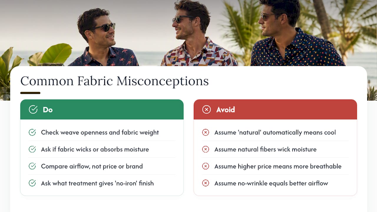 Common Misconceptions About Breathable Natural Fabrics - overview diagram