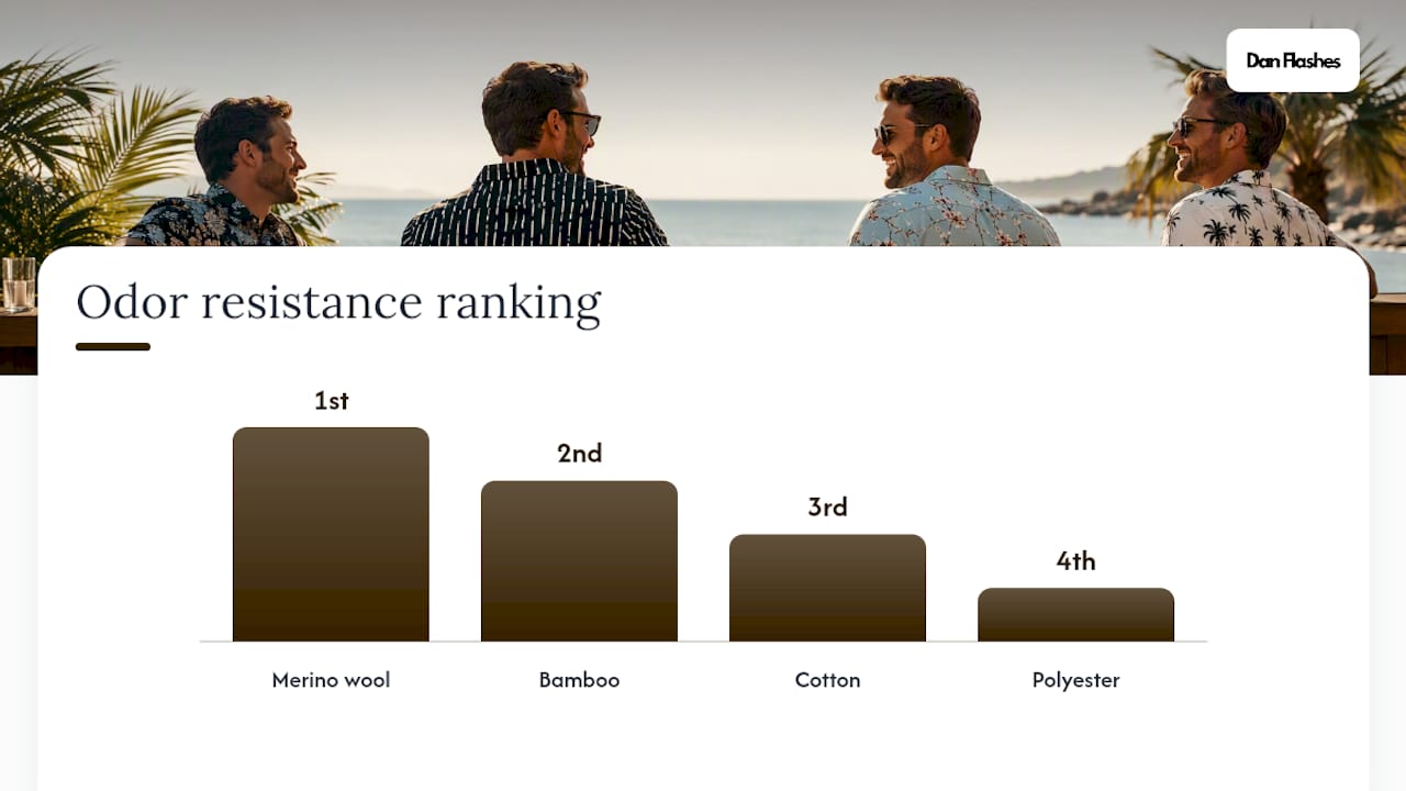 Fabric odor resistance ranking comparison