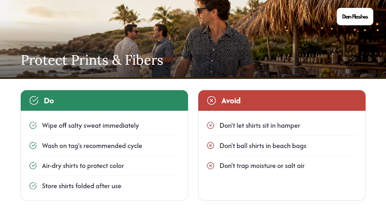 Dan Flashes' Everyday Tips for Protecting Prints and Fibers - overview diagram