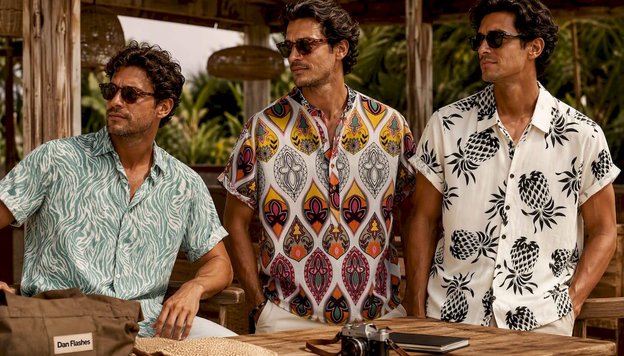 Tiger Print Beach Shirt