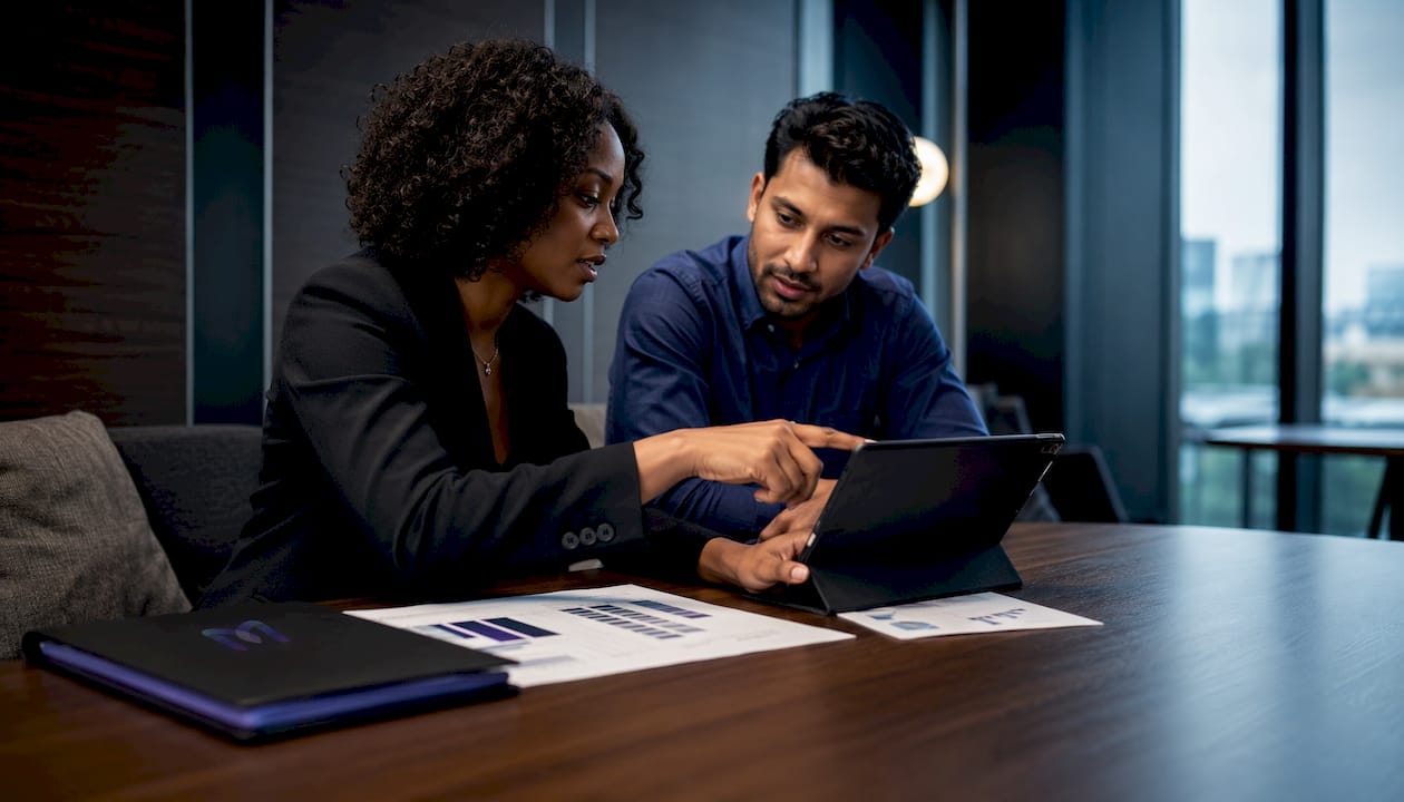 Enterprise security team discussing AI chatbot risks