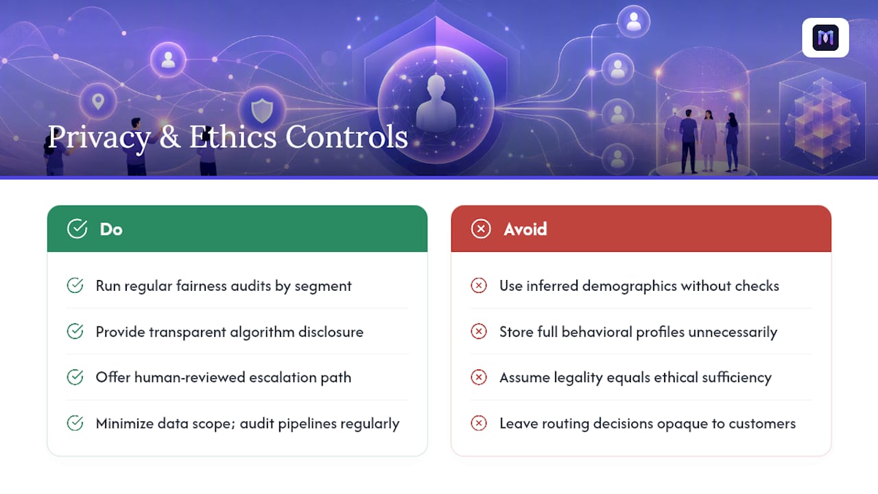How Do You Handle Privacy and Ethics in AI Routing? — overview diagram