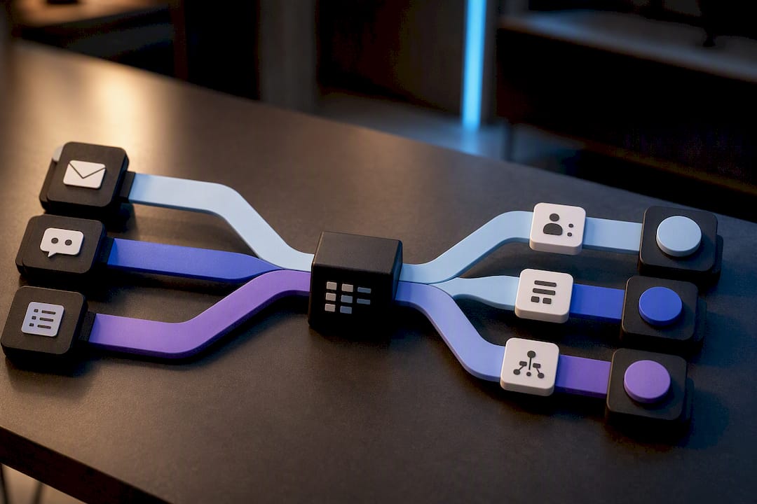 Omnichannel tickets enriched and routed