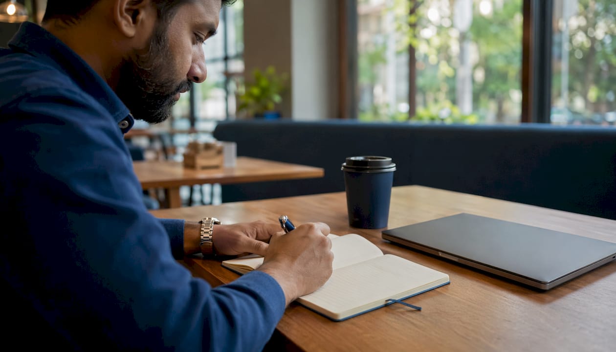 Hands typing encrypted messages on smartphone