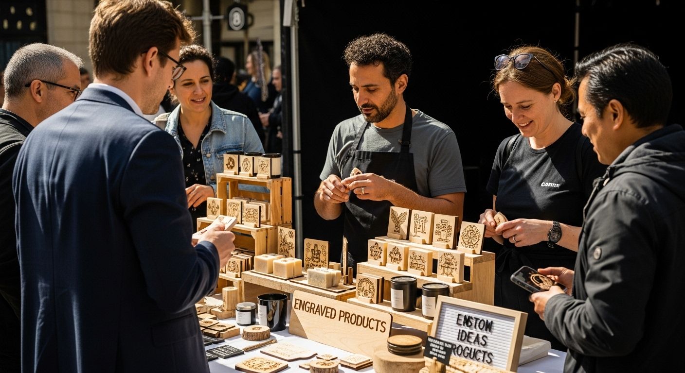 engraved product display