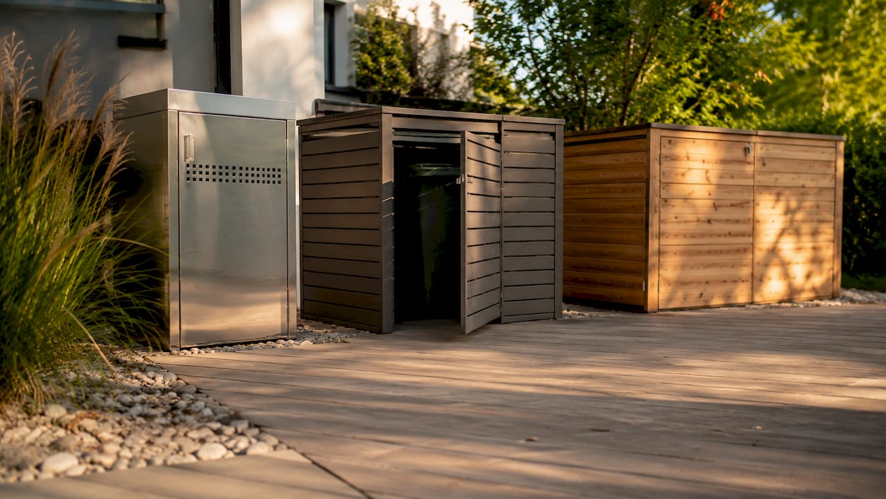 Gartenboxen in unterschiedlichen Ausführungen im direkten Vergleich