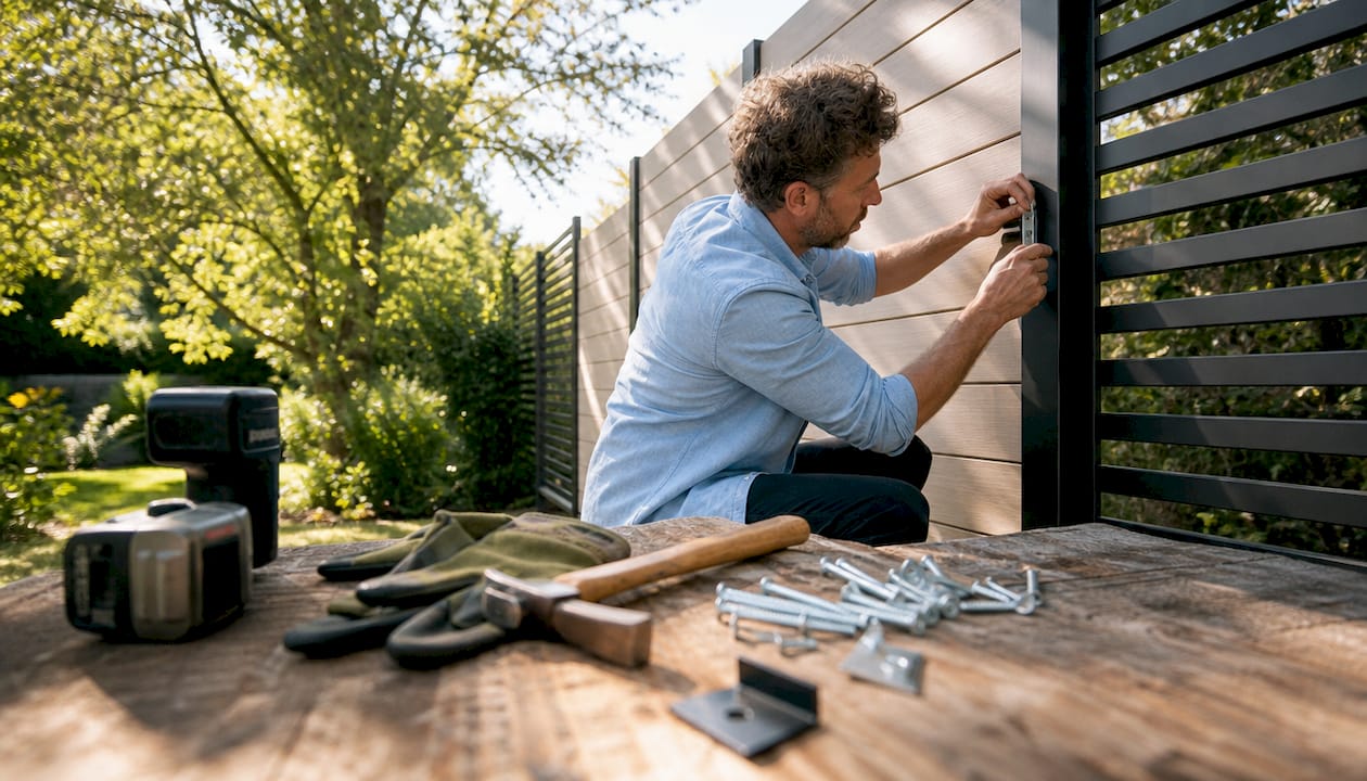 Fachgerechte Montage von Sichtschutzelementen im Handwerk