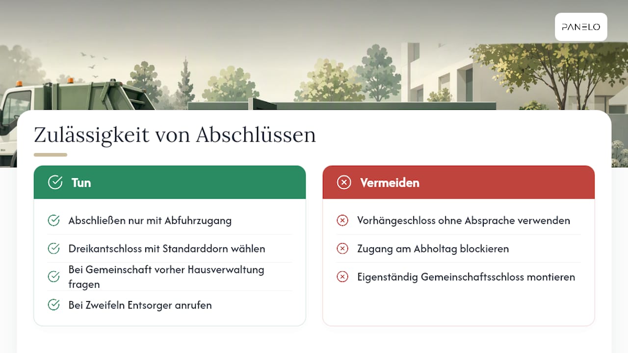 Dürfen Mülltonnen überhaupt abgeschlossen werden? — overview diagram