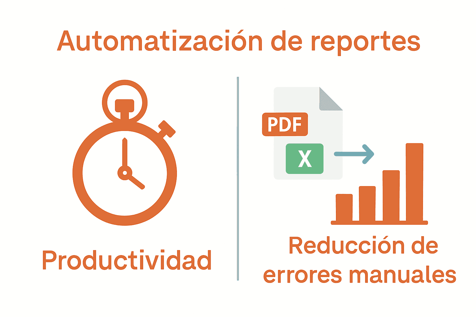 Visual de comparación entre reportes manuales y automáticos en control de jornada.