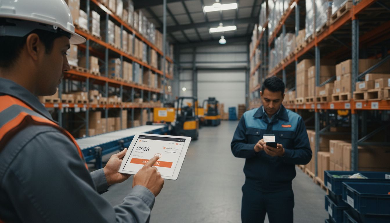 registro horario móvil industria