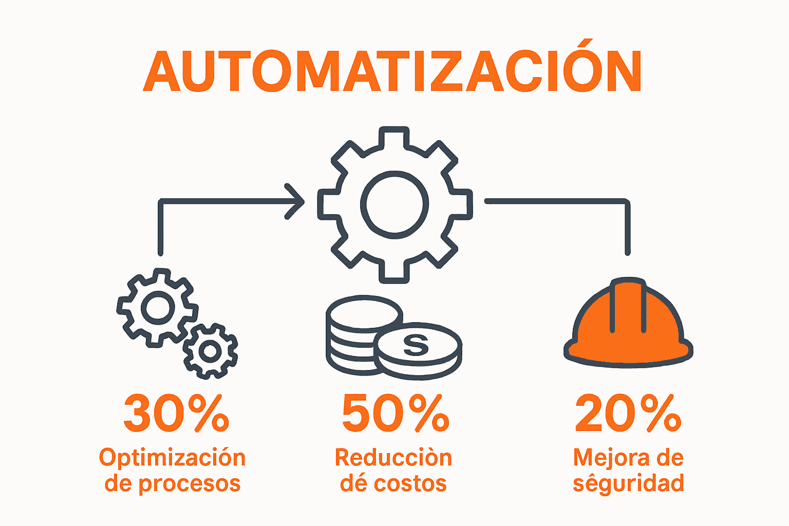 Infographic comparing industrial automation advantages