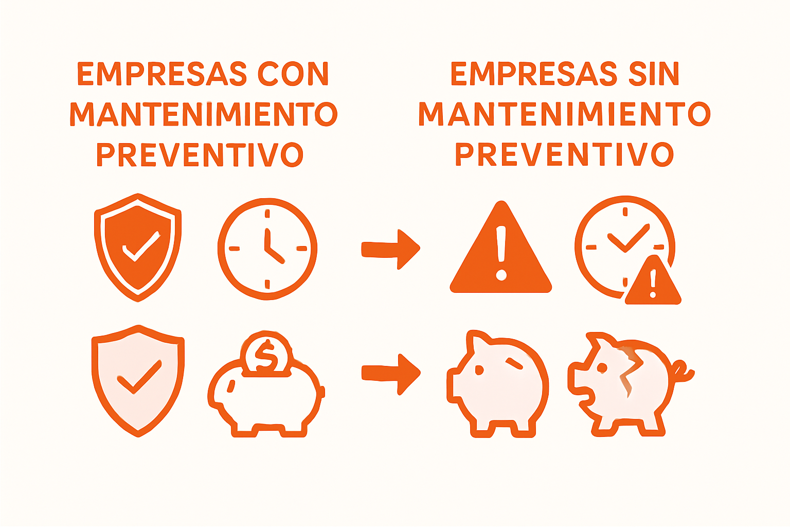Ventajas y posibles inconvenientes del mantenimiento preventivo