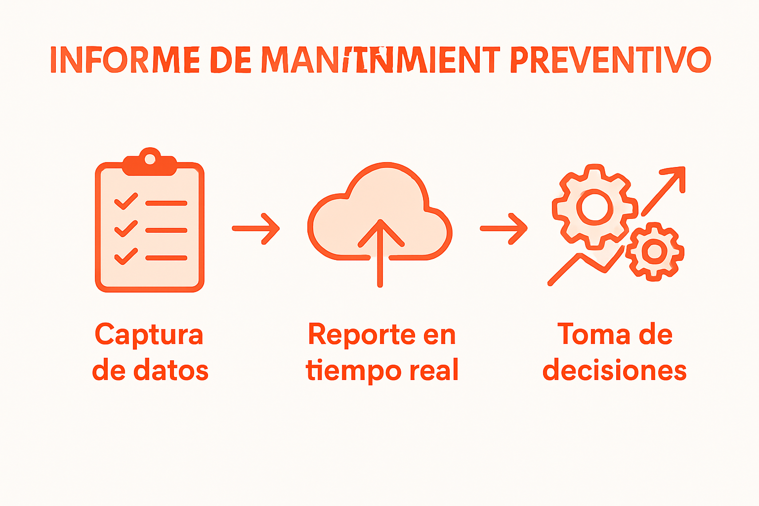 Etapas del informe de mantenimiento preventivo digital