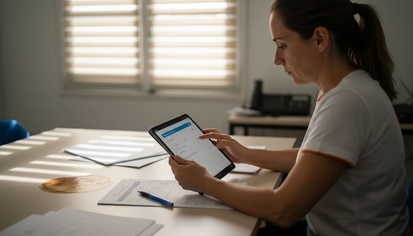 Revisión de los formularios de asistencia en formato PDF