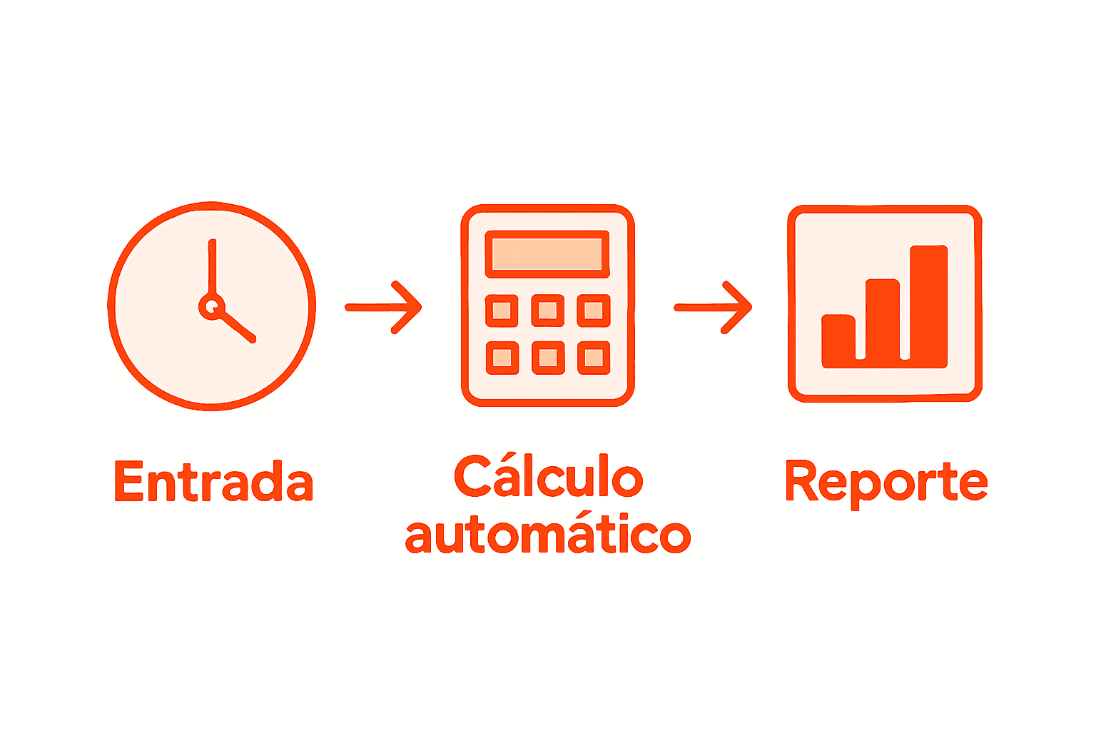 Cómo se saca las horas trabajadas de forma digital y segura 2 Infografía que explica cómo se calculan las horas laborales digitales