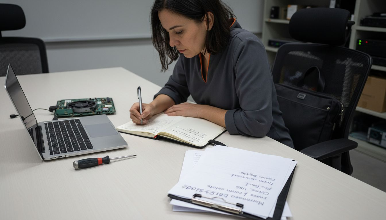 El gerente registra y supervisa de manera digital las tareas de mantenimiento preventivo.