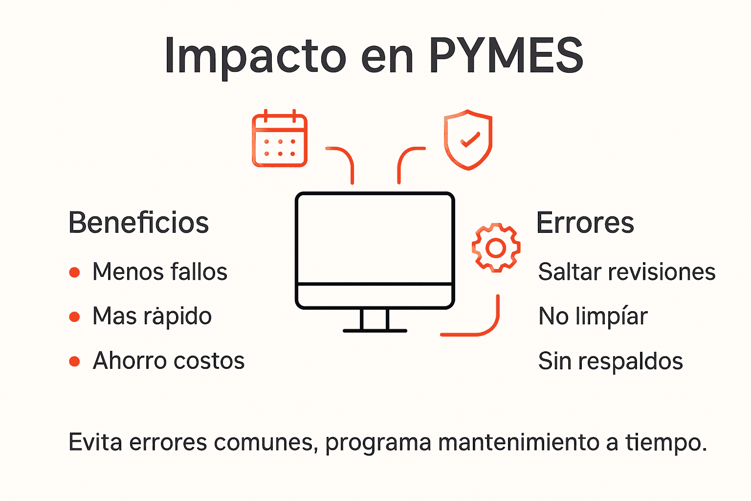 Infografía: ¿Cómo beneficia el mantenimiento preventivo a las pequeñas y medianas empresas?