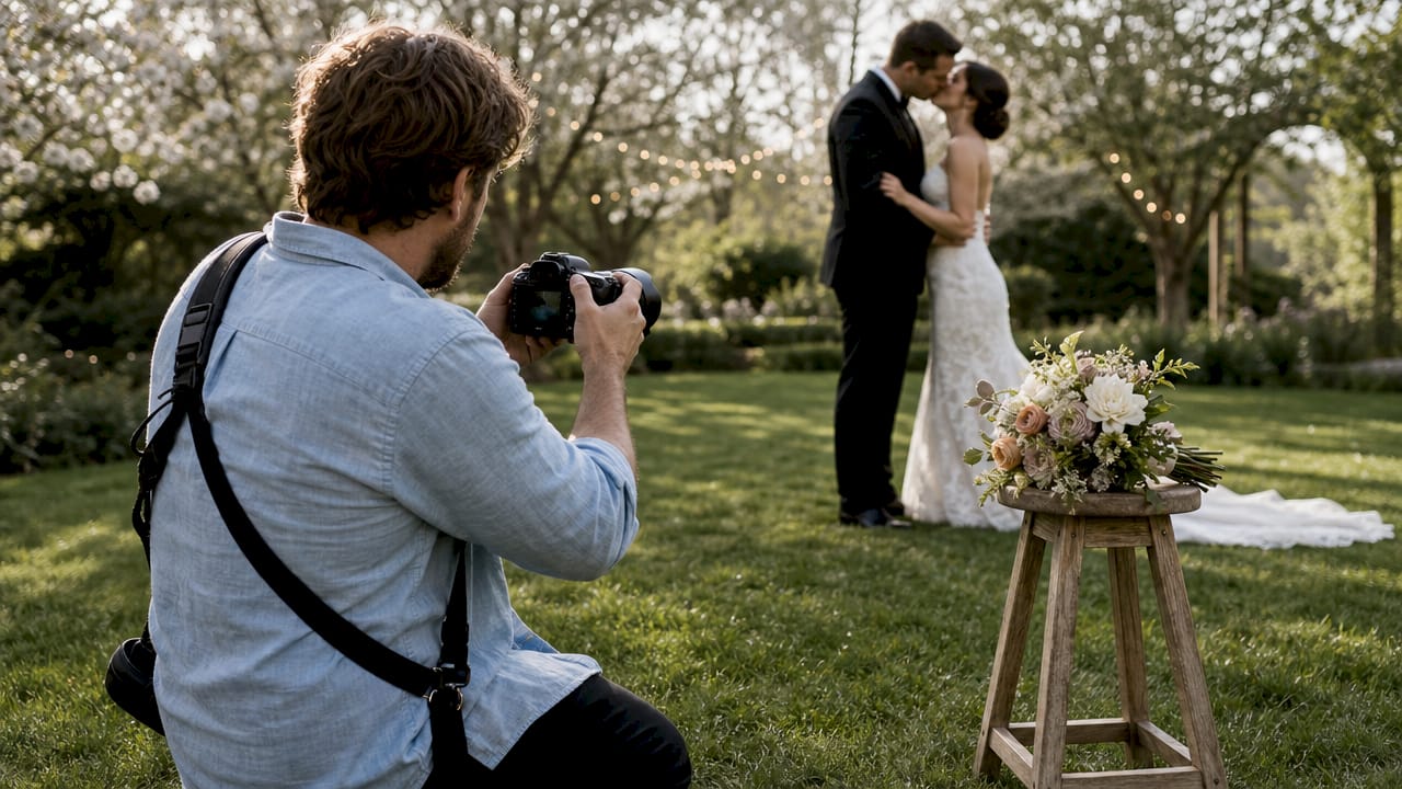 Candid wedding photojournalist capturing real moment
