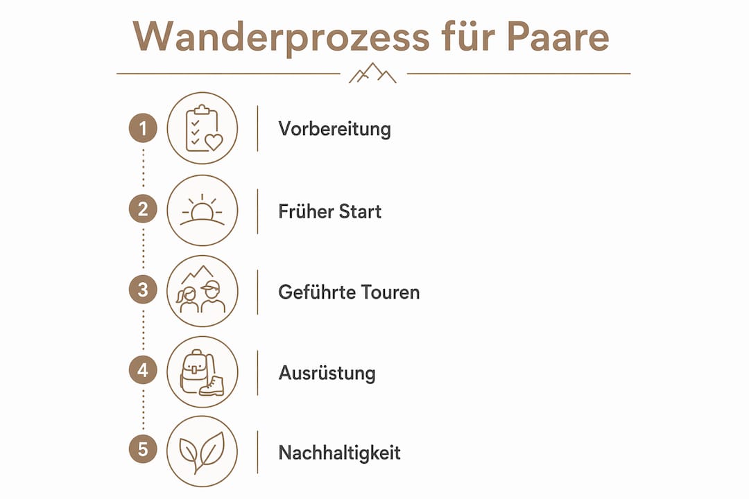 Infografik: Der gemeinsame Wanderweg für Paare