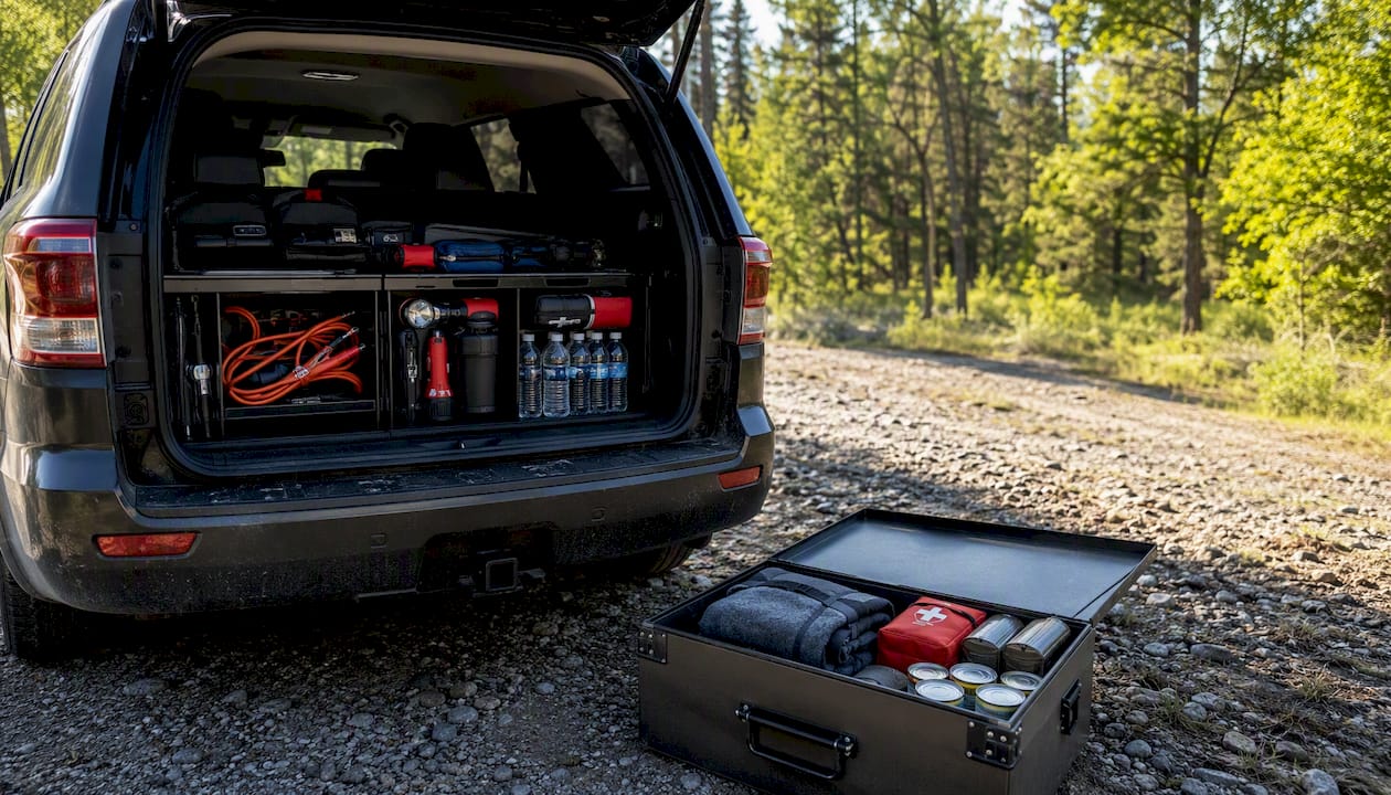 Home and vehicle emergency preparedness kits packed