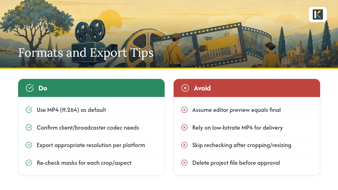 Formats and Export Considerations — overview diagram
