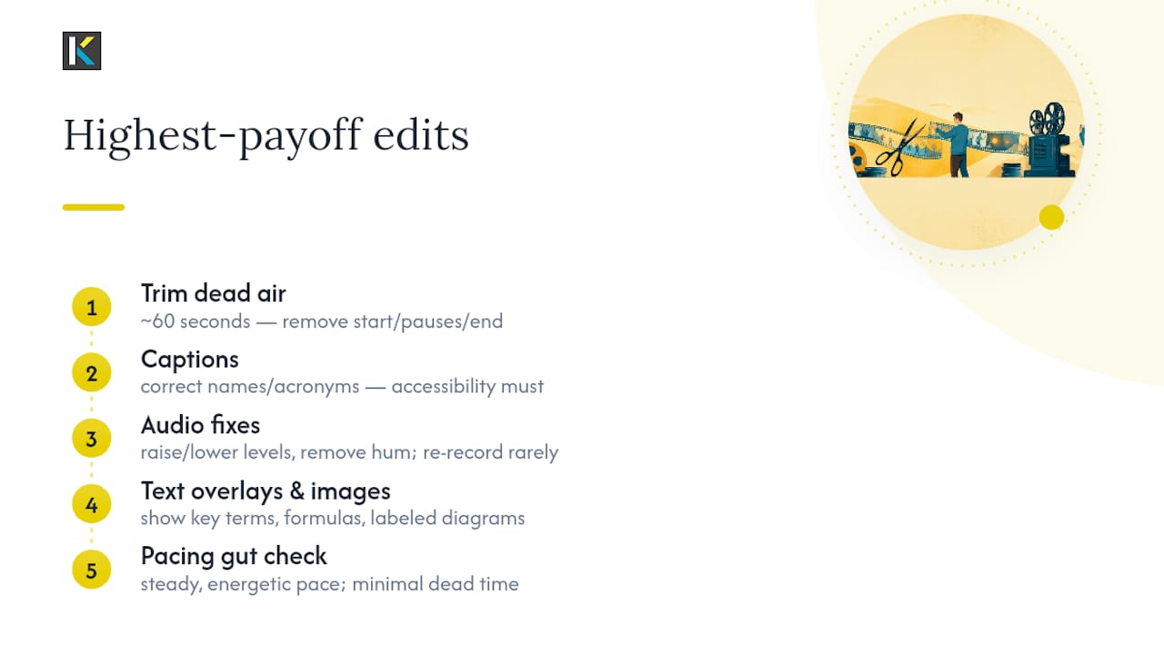 Which Edits Give Teachers the Biggest Time Payoff? — overview diagram