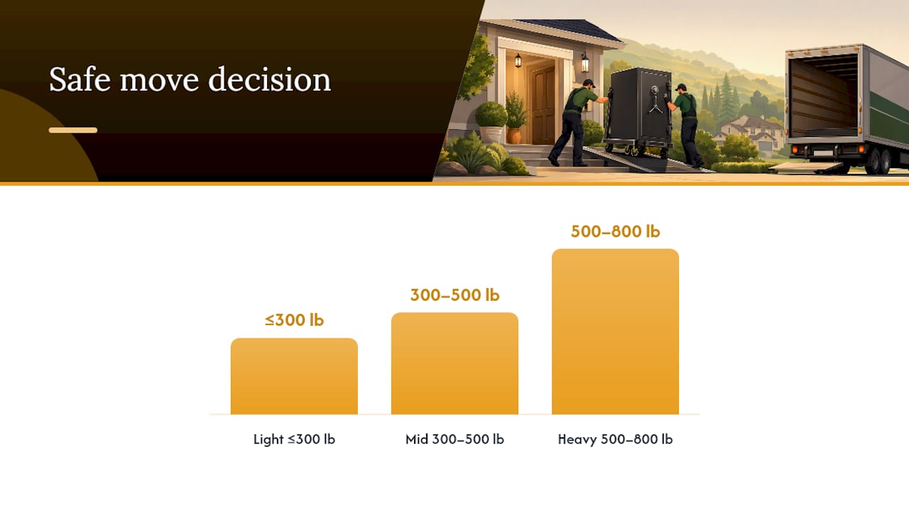 Gun safe weight and route decision guide