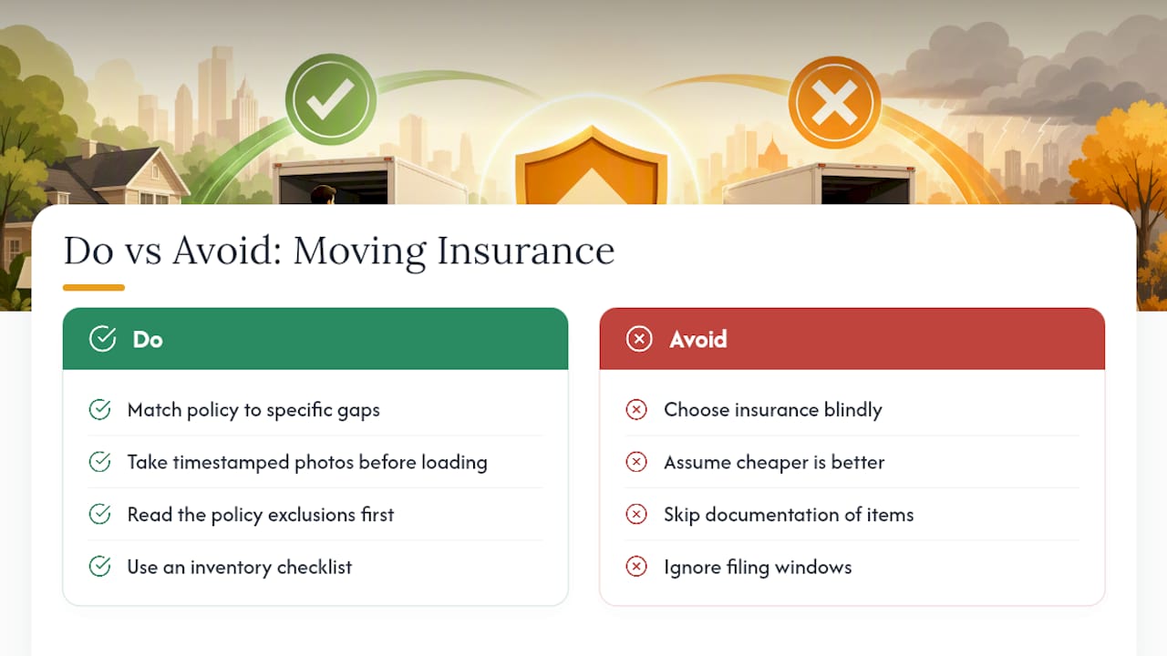Why Most Moving Insurance Advice Misses the Point — overview diagram