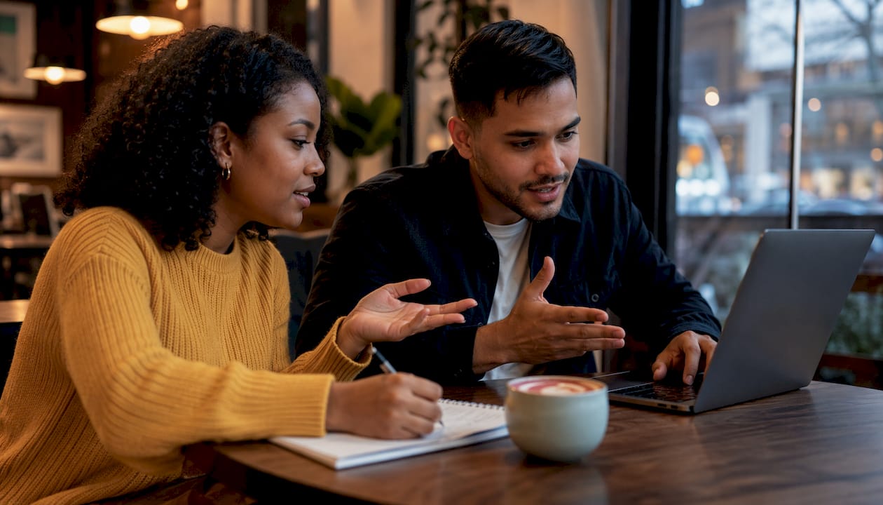 Two agents collaborating on messaging platform