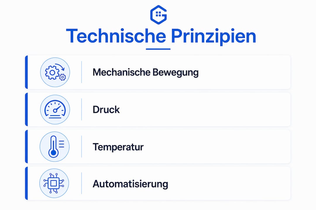 Übersicht der Funktionsweisen moderner elektrischer Reinigungsgeräte – anschaulich erklärt in einer Infografik