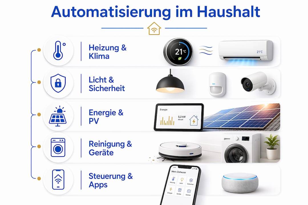 Übersicht: Einsatzmöglichkeiten von Smart Home-Technologien