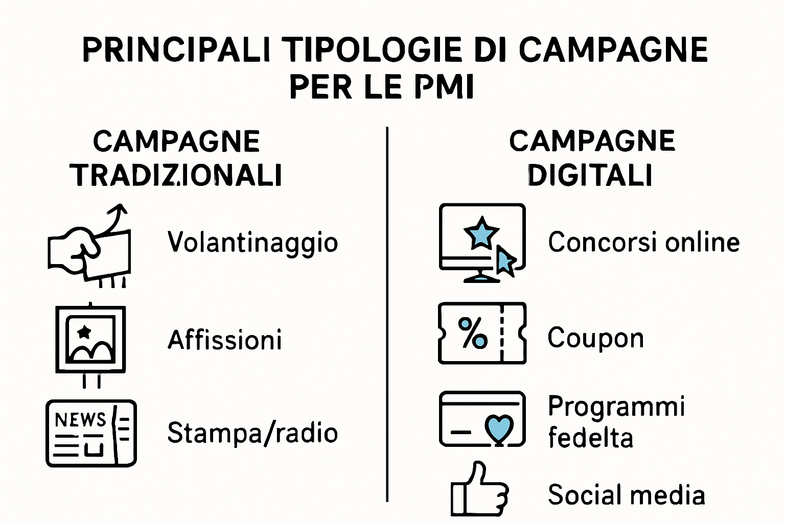 Infographic comparing traditional and digital advertising campaigns