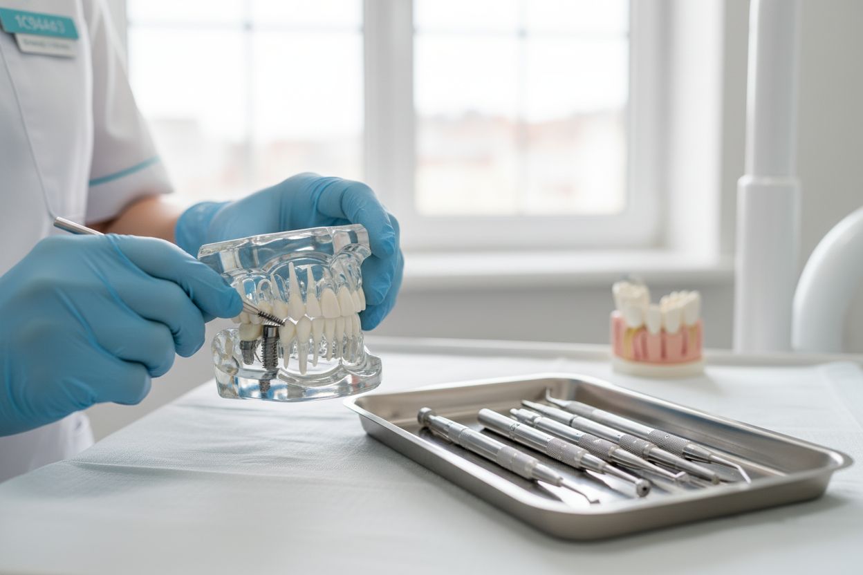 pulizia impianti dentali scovolini
