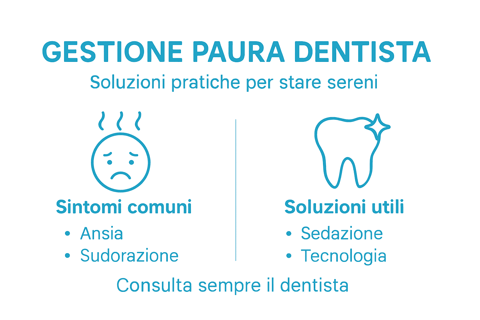 Infografica: come superare l’ansia dal dentista