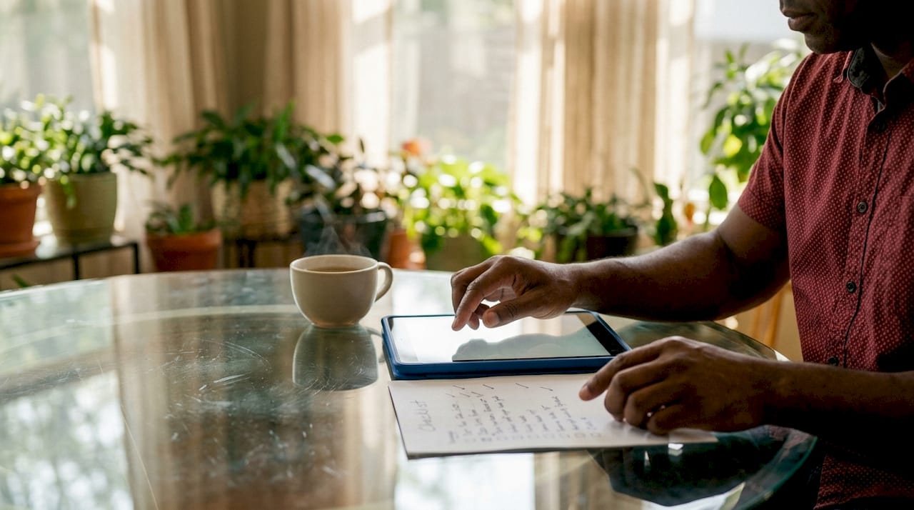 Role of Mediator in Family Court: A Parent's Guide Father preparing notes for mediation session